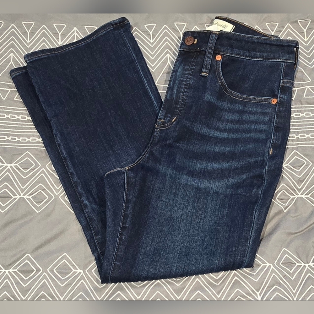 Madewell Curvy Cali Demi Boot Cropped Jeans Size 26P